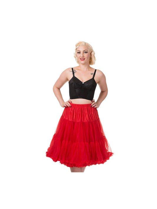 RED DOUBLE PETTICOAT