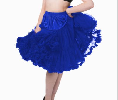 ROYAL BLUE DOUBLE PETTICOAT