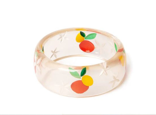 WIDE DUCHESS CITRUS CLEAR BANGLE