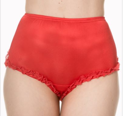 RED FRILL PANTIES