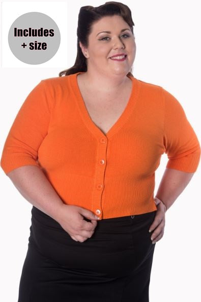 ORANGE CARDIGAN