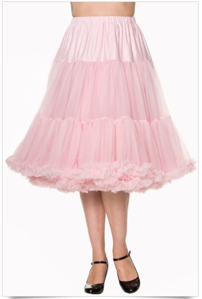 LIGHT PINK DOUBLE LAYERED PETTICOAT