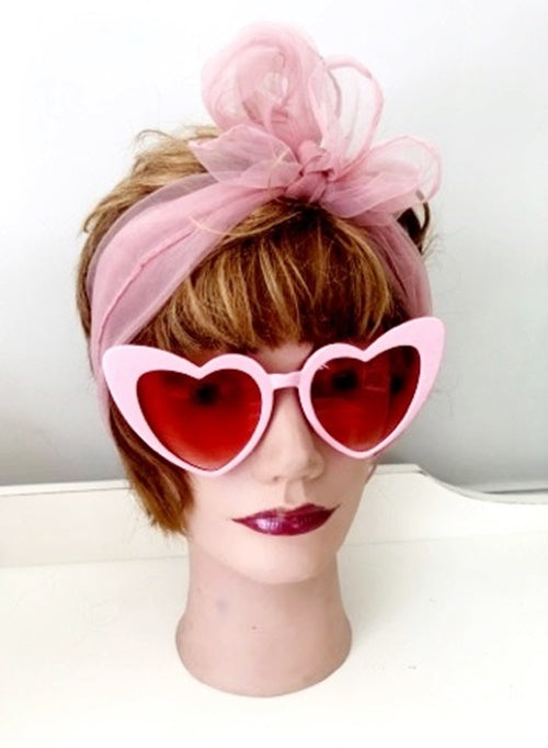 PINK HEART SUNGLASSES