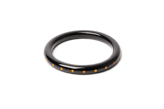 NARROW BLACK SAND DUCHESS BANGLE