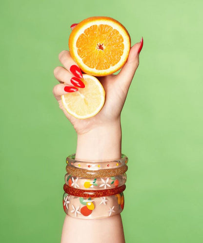 NARROW CITRUS CLEAR BANGLE