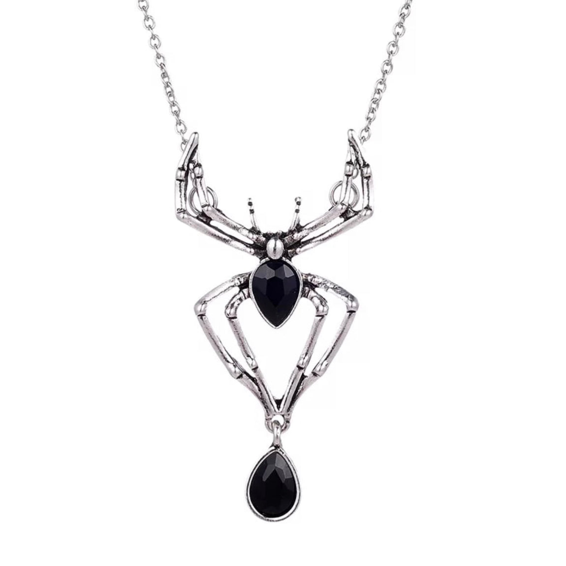 BLACK SPIDER NECKLACE