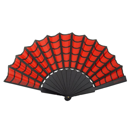 Red spider web fan