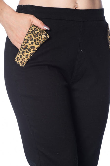 LEOPARD ROCKABILLY PANTS