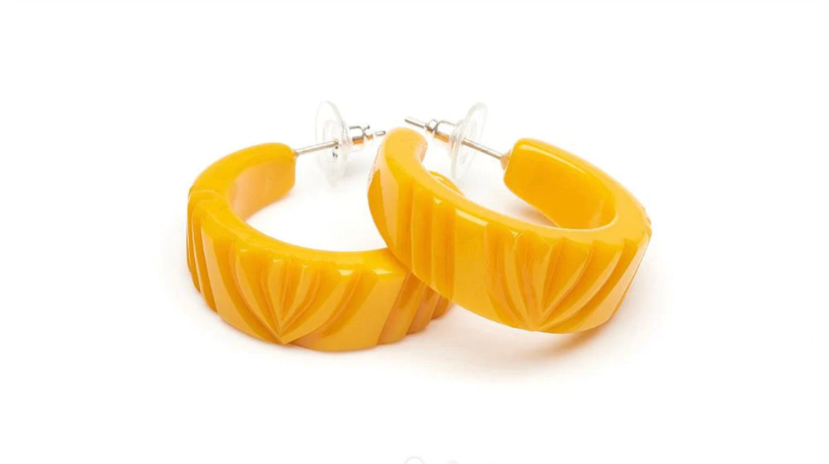 YOLK HOOP EARRINGS