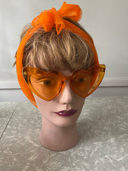 ORANGE HEART SUNGLASSES