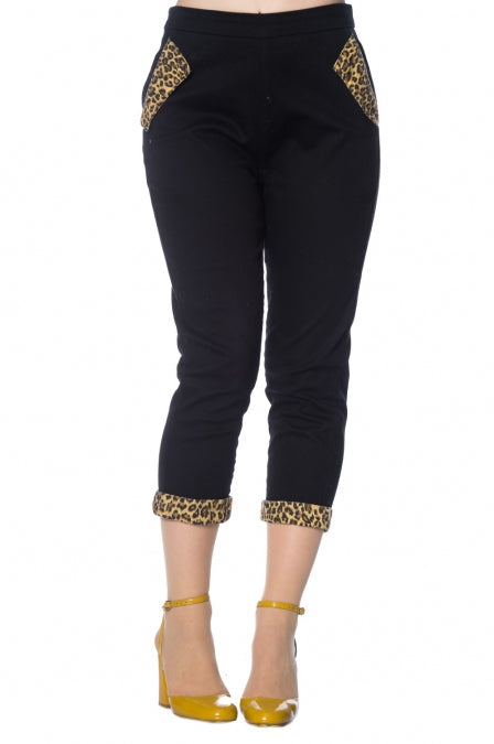 LEOPARD ROCKABILLY PANTS