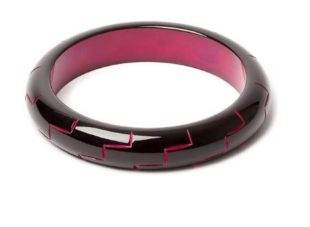 MIDI BLACK MAGENTA DUCHESS BANGLE