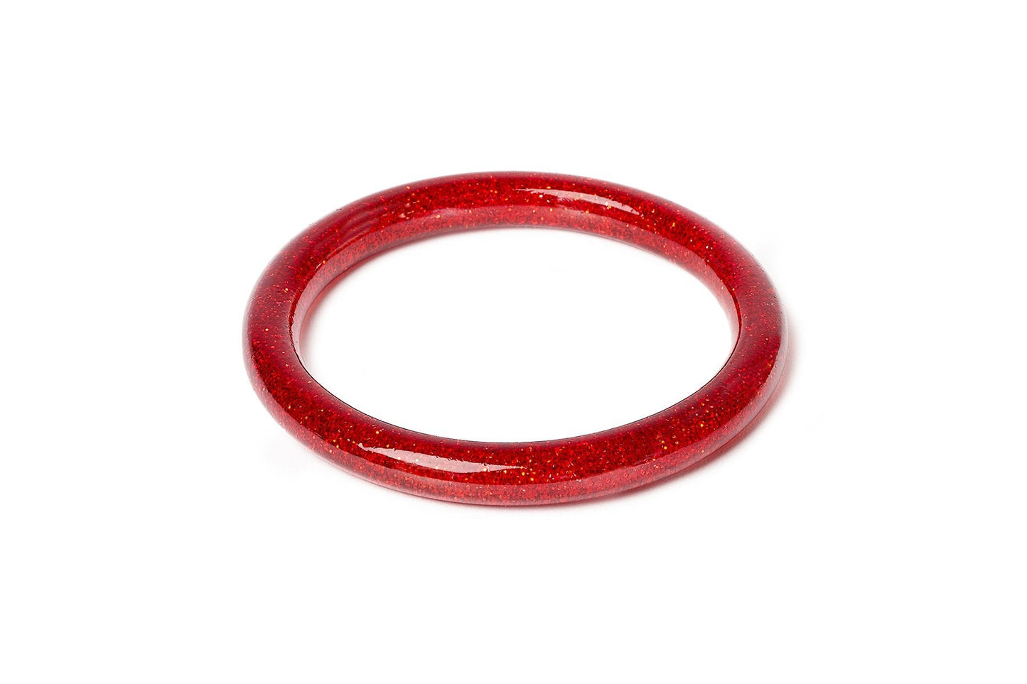 NEW RED GLITTER NARROW MAIDEN BANGLE