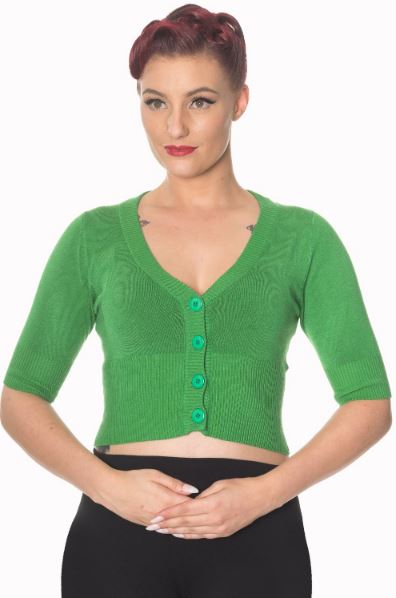 APPLE GREEN CARDIGAN