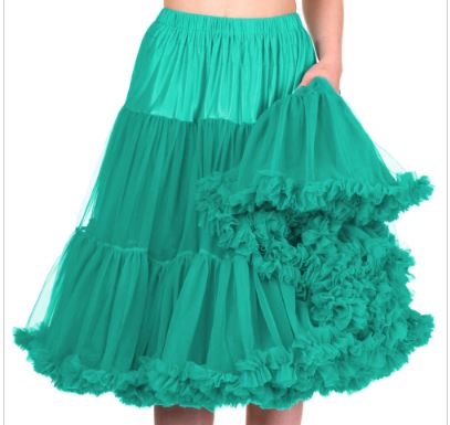 TEAL DOUBLE PETTICOAT