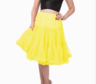 YELLOW DOUBLE PETTICOAT